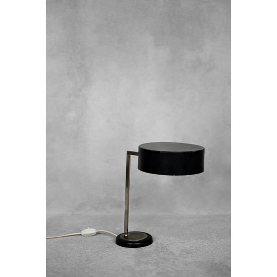 Image 1 of Lampe de bureau vintage en métal noir, Allemagne 1960