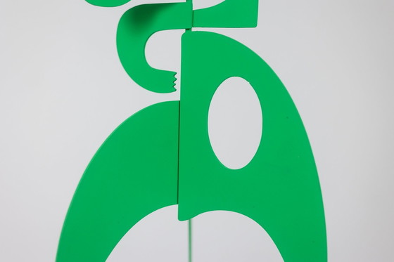 Image 1 of Antonine De Saint Pierre. Sculpture Verte « Le Baiser ». Contemporain.