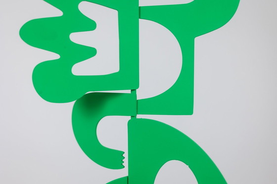 Image 1 of Antonine De Saint Pierre. Sculpture Verte « Le Baiser ». Contemporain.