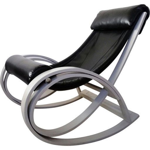 Fauteuil à bascule vintage Sgarsul par Gae Aulenti pour Poltronova