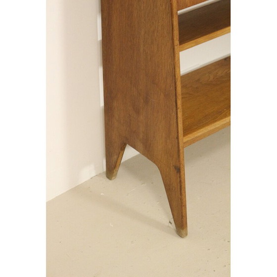 Image 1 of Secrétaire vintage en bois clair et rotin, 1960