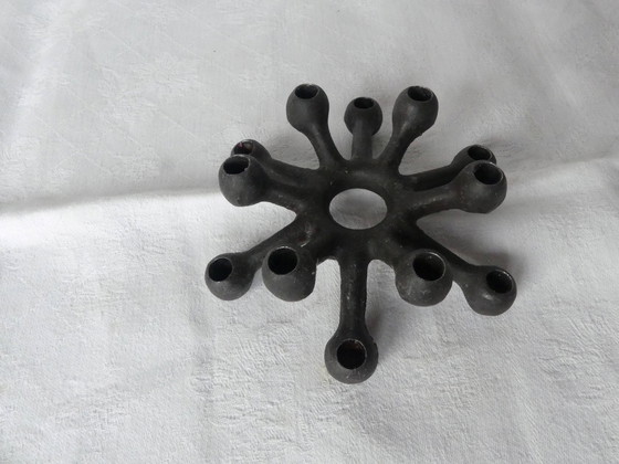 Image 1 of Porte-bougie vintage en fonte Jens Quistgaard Dansk Designs Ovp 1955 Wo4U
