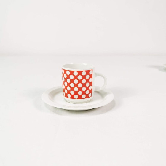Image 1 of Ensemble de 6 tasses à espresso en porcelaine pour Fontebasso Treviso, Italie, années 1970