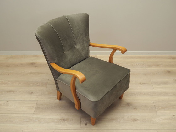 Image 1 of Fauteuil en hêtre, Design danois, 1960S, Production : Danemark