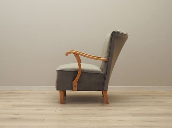 Image 1 of Fauteuil en hêtre, Design danois, 1960S, Production : Danemark