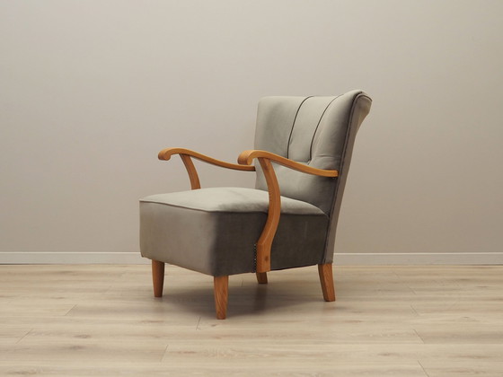 Image 1 of Fauteuil en hêtre, Design danois, 1960S, Production : Danemark