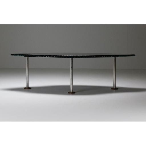 Table basse vintage post-moderne, Italie 1980