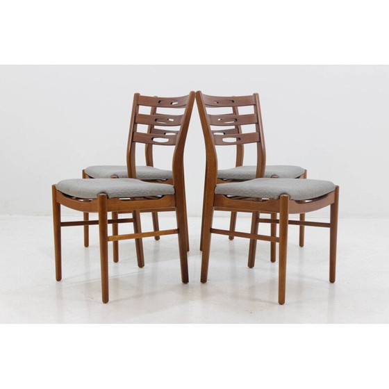 Image 1 of Ensemble de quatre chaises danoises en teck - années 1960
