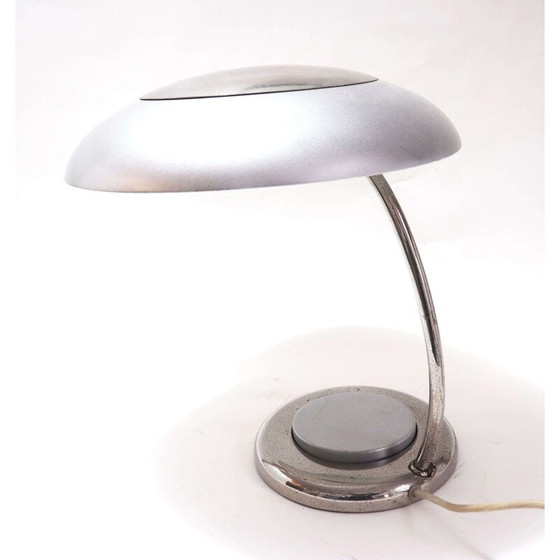 Image 1 of Lampe de bureau vintage en acier