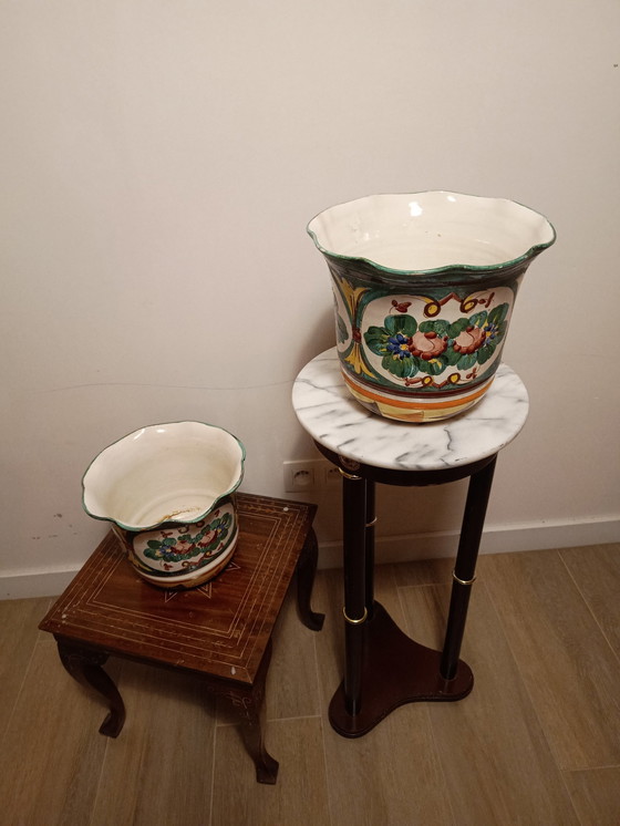 Image 1 of Paire de pots de fleurs italiens