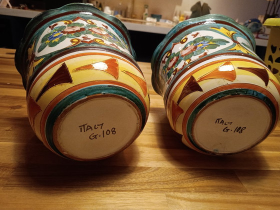 Image 1 of Paire de pots de fleurs italiens