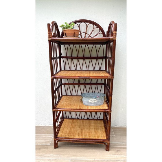 Image 1 of Etagère vintage en rotin