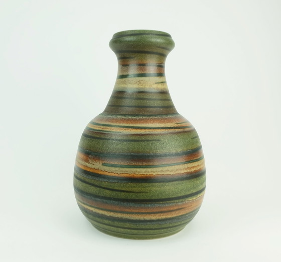 Image 1 of Dumler & Breiden Mid Century Ceramic Vase Model No. 476/32 Stripe Dekor 1960S