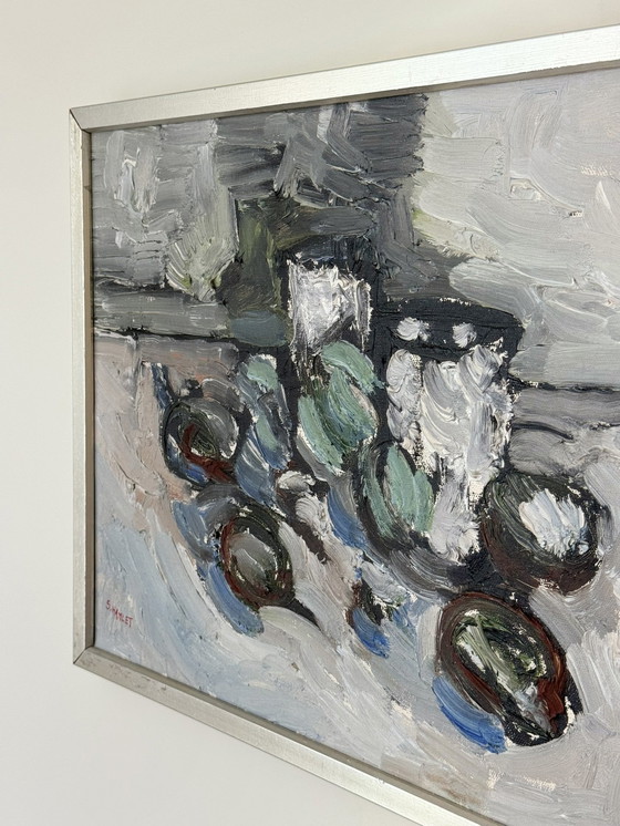 Image 1 of Peinture à l'huile suédoise des années 1970