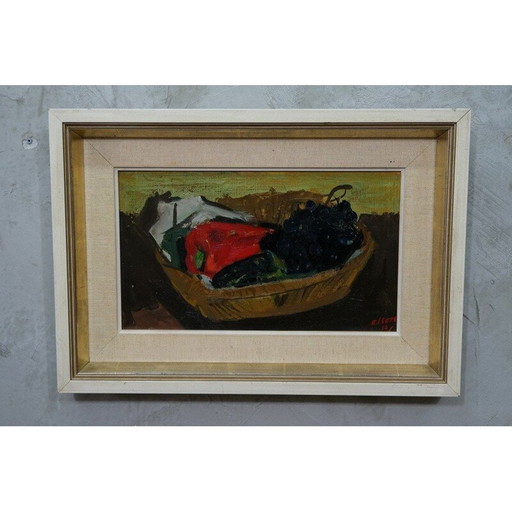 Peinture suédoise moderne vintage d'Ove Olson, France 1956