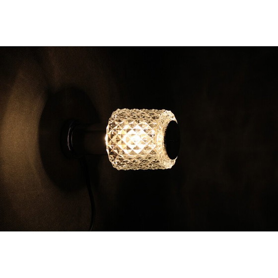 Image 1 of Lampe de table vintage en verre par Kamenicky Senov, Tchécoslovaquie 1970