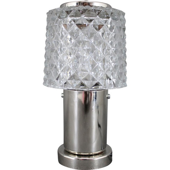 Image 1 of Lampe de table vintage en verre par Kamenicky Senov, Tchécoslovaquie 1970
