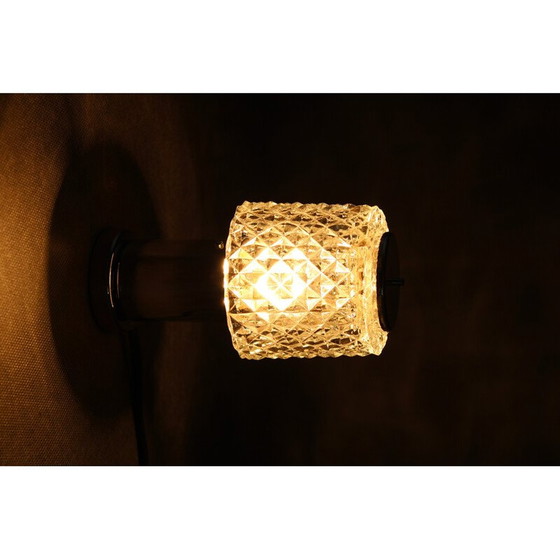 Image 1 of Lampe de table vintage en verre par Kamenicky Senov, Tchécoslovaquie 1970