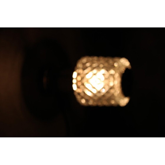 Image 1 of Lampe de table vintage en verre par Kamenicky Senov, Tchécoslovaquie 1970