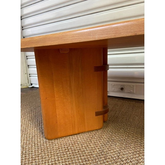 Image 1 of Table basse vintage en orme par Regain, 1978