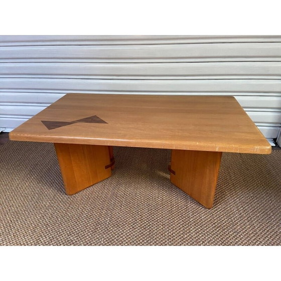 Image 1 of Table basse vintage en orme par Regain, 1978