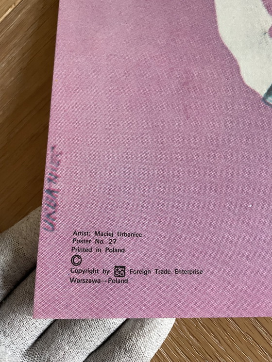 Image 1 of Maciej Urbaniec (1925-2004), Cheval de cirque, 1978, Poster No 27, Orginal Vintage Poster