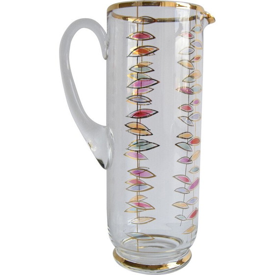 Image 1 of Cruche en verre vintage, Tchécoslovaquie années 1960
