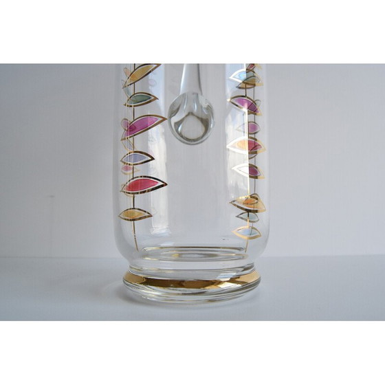 Image 1 of Cruche en verre vintage, Tchécoslovaquie années 1960