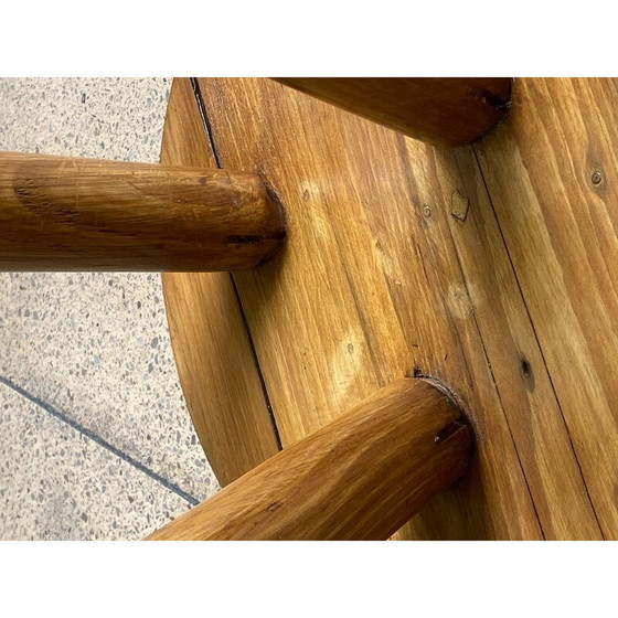 Image 1 of Tabouret vintage en pin de Charlotte Perriand, 1966