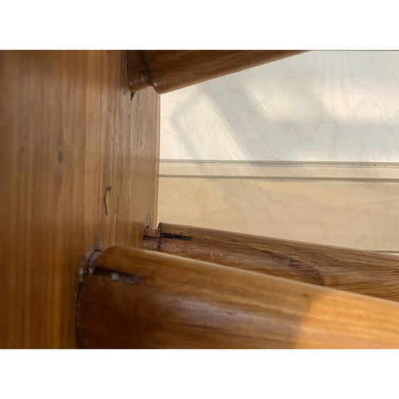 Image 1 of Tabouret vintage en pin de Charlotte Perriand, 1966
