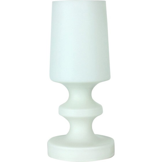 Image 1 of Lampe de table vintage en verre opalin blanc par Stefan Tabery pour Opp Jihlava, Tchécoslovaquie années 1960