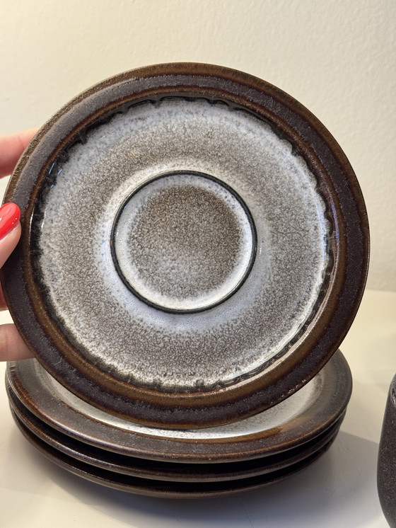 Image 1 of Tasses et soucoupes vintage Ceramano Allemagne de l'Ouest 50S 60S