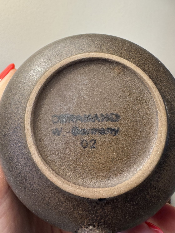 Image 1 of Tasses et soucoupes vintage Ceramano Allemagne de l'Ouest 50S 60S