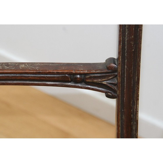 Image 1 of Ensemble de 3 chaises vintage en bois et velours