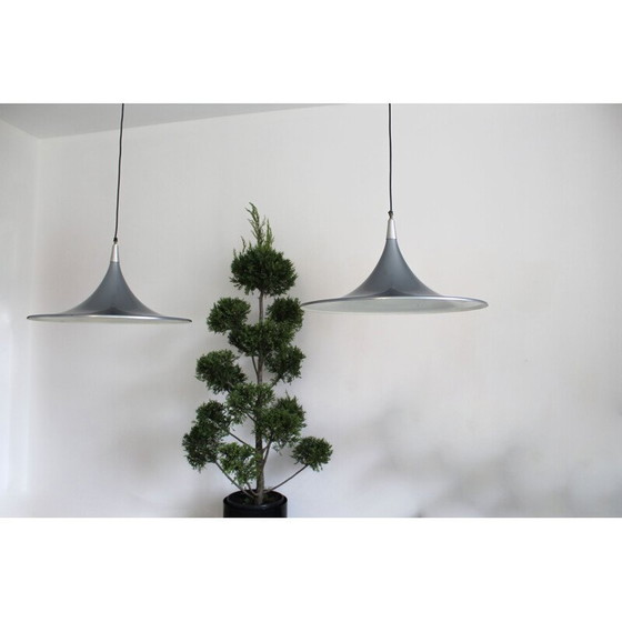Image 1 of Paire de lampes suspendues vintage par Goffredo Reggiani, Italie 1980