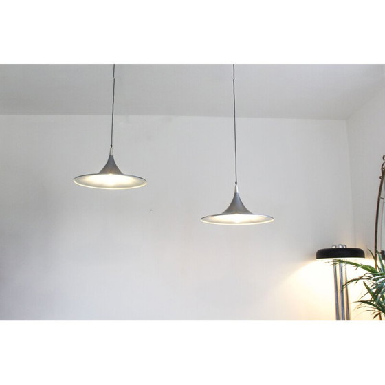 Image 1 of Paire de lampes suspendues vintage par Goffredo Reggiani, Italie 1980