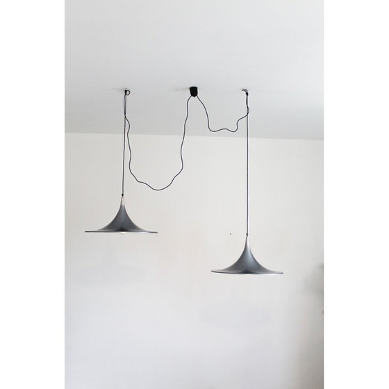 Image 1 of Paire de lampes suspendues vintage par Goffredo Reggiani, Italie 1980