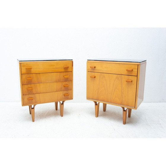 Image 1 of Paire de tables de nuit du milieu du siècle par Frantisek Mezulanik, 1970