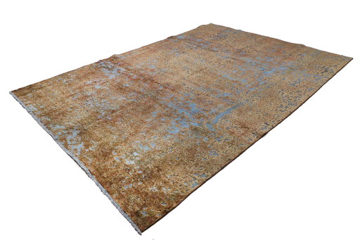 Vintage Blue Lagoon Style - Perserteppich 3,17 X 2,25 Cm Handgenüpft Nr. 13951