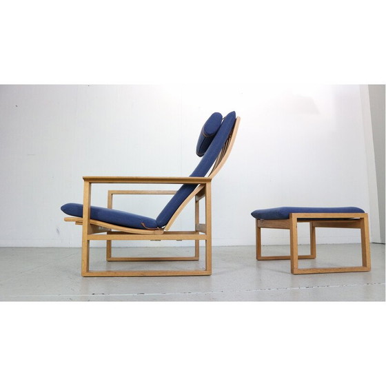 Image 1 of Fauteuil vintage avec ottoman en teck par Søren Ladefoged pour SL Møbler, Danemark 1960