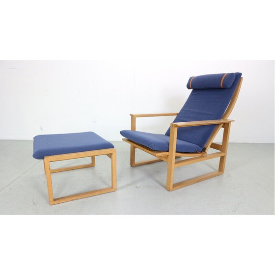 Image 1 of Fauteuil vintage avec ottoman en teck par Søren Ladefoged pour SL Møbler, Danemark 1960