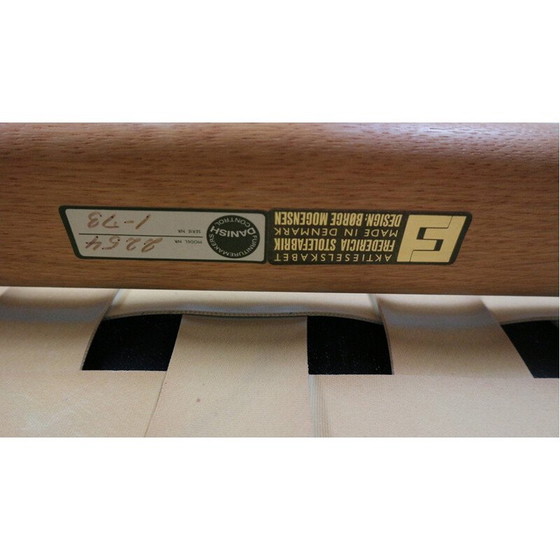 Image 1 of Fauteuil vintage avec ottoman en teck par Søren Ladefoged pour SL Møbler, Danemark 1960