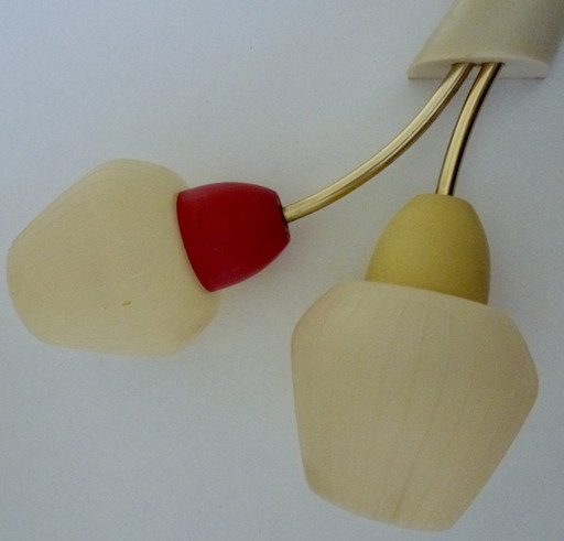 Lampe murale vintage Erco en plastique et en plexiglas, 1970.