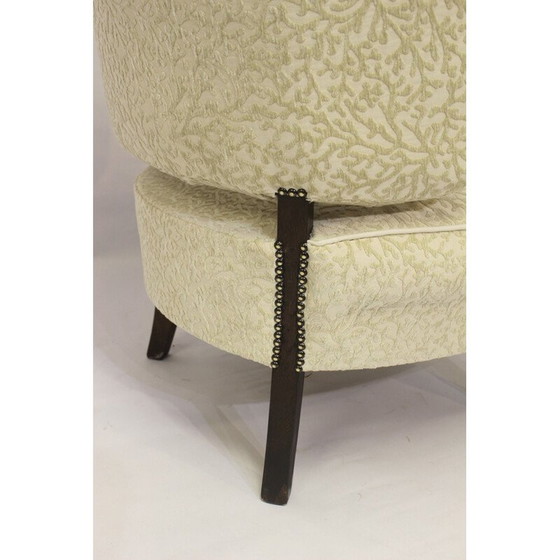Image 1 of Fauteuil vintage en velours par Otto Schulz pour Casal, Suède 1940