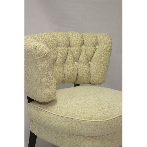 Image 1 of Fauteuil vintage en velours par Otto Schulz pour Casal, Suède 1940