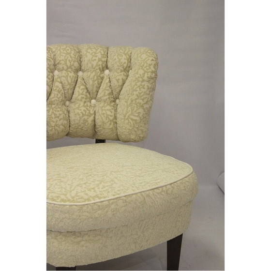 Image 1 of Fauteuil vintage en velours par Otto Schulz pour Casal, Suède 1940