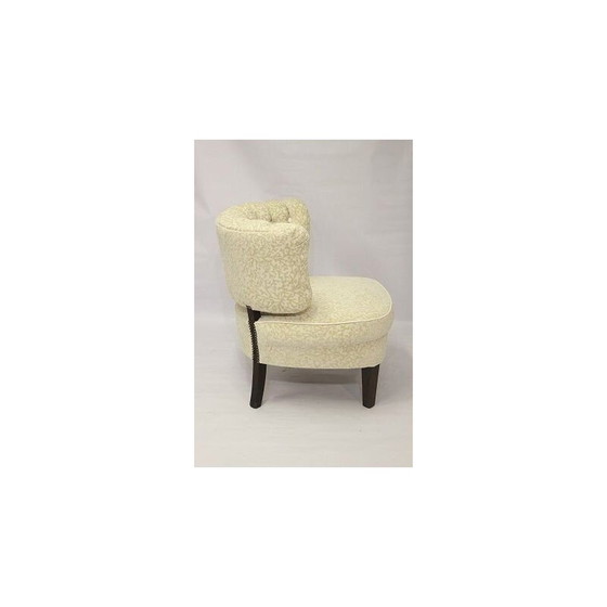 Image 1 of Fauteuil vintage en velours par Otto Schulz pour Casal, Suède 1940