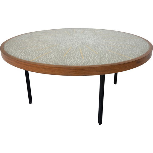 Table basse vintage en mosaïque, Allemagne 1970