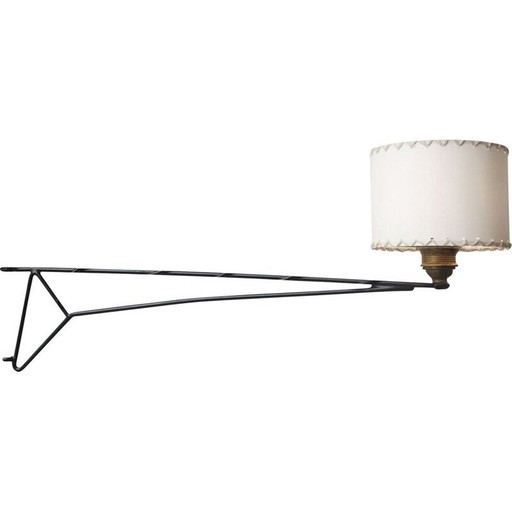 Lampe pivotante vintage pour meuble mural String, 1960
