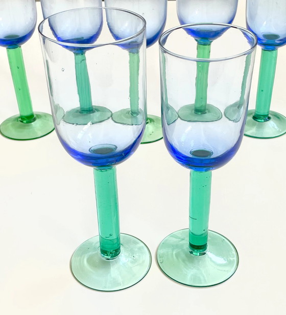 Image 1 of Set de 8 verres artisanaux